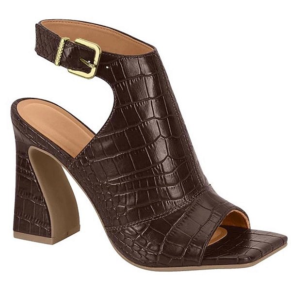 SANDÁLIA ANKLE BOOT EM NAPA CROCO - REF. 6464.429