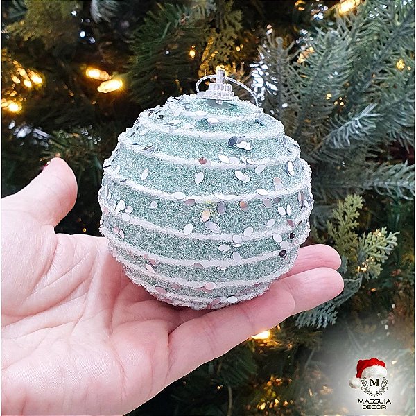 Bola Verde Glitter Horizontal