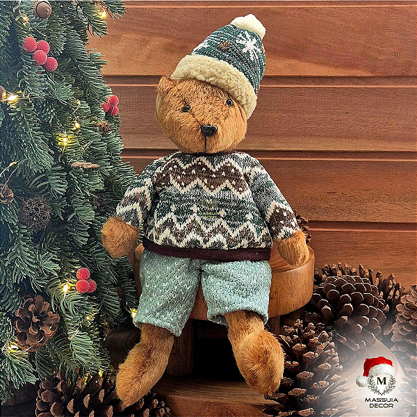 Urso com Gorro e Suéter