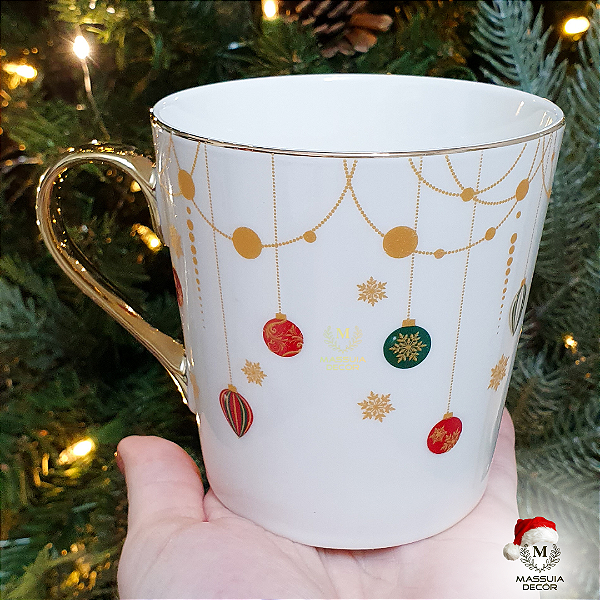 Caneca Pingos de Natal