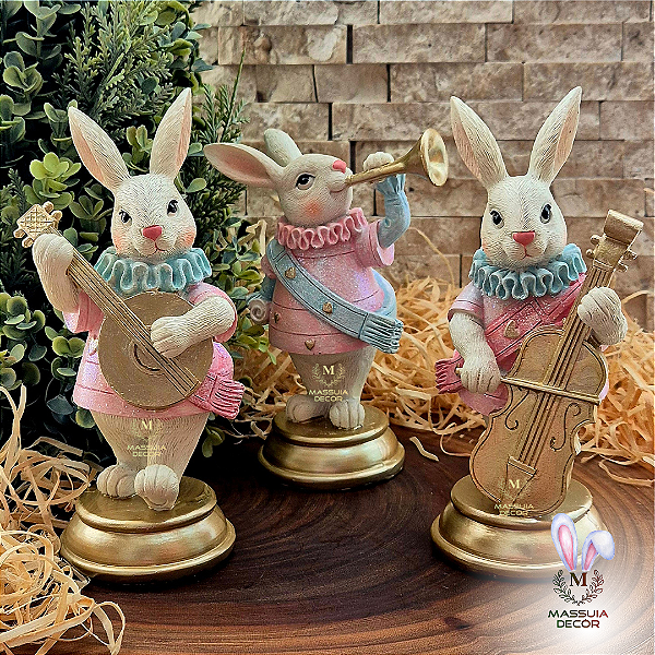 Coelhinhos com Instrumentos Musicais