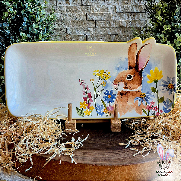 Travessa Retangular Rabbit