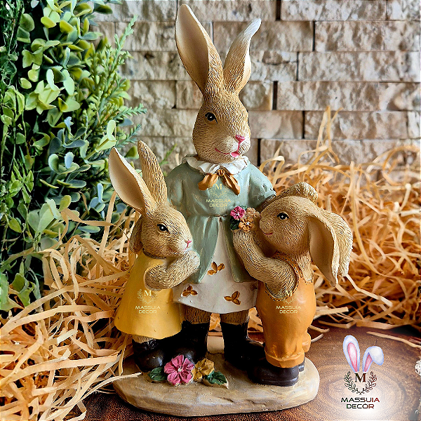 Família de Coelhos Fazendinha