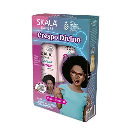 Kit skala Shampoo e Condicionador Crespo Divino 325ml