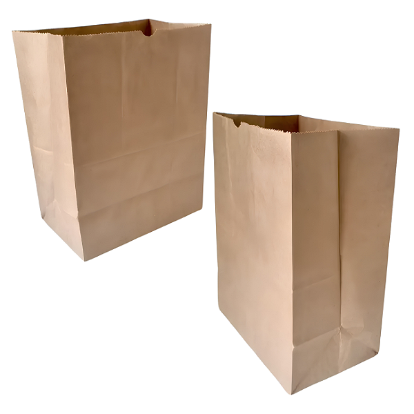 400 Sacos Kraft Delivery Médio Fast Food Entregas 24x28x12