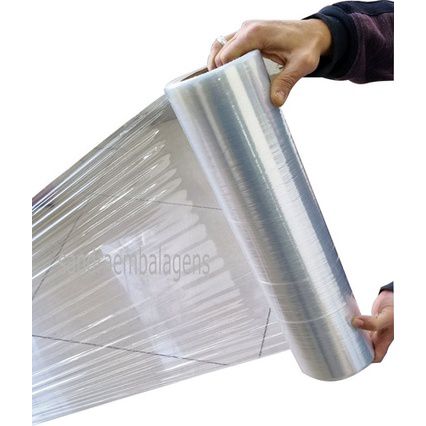 Bobina Rolo Filme Stretch Transparente 500x0,25 C/ 3kg Esticável