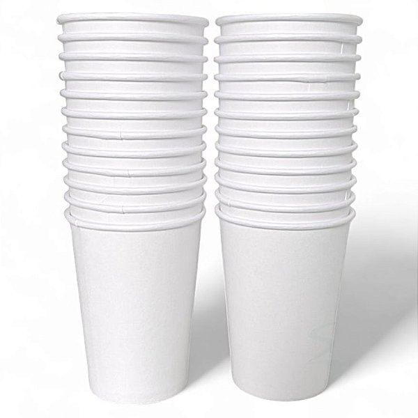 Copos De Papel Café Chá 100 Ml Branco Biodegradável Kit c/ 600 Unid