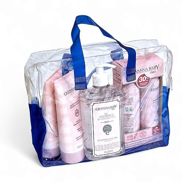 Kit c/ 10 Necessaire Transparente Bolsa PVC Cristal 26x23x7 Embalagens p/packs promocionais