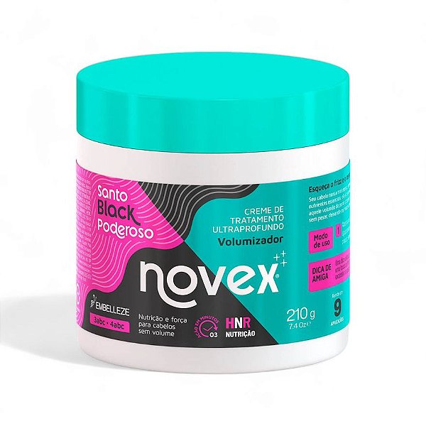 Creme Tratamento Novex Meus Cachos Santo Black Poderoso 210g