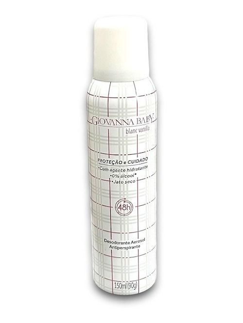 Desodorante Antiperspirante Blanc Vanilla Giovanna 150ml 48 Horas