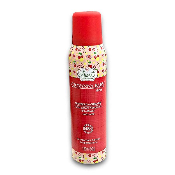 Desodorante Antiperspirante Cherry Giovanna Baby Sweet Collection 150ml