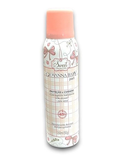Desodorante Antiperspirante Peach Giovanna Baby Sweet Collection 150ml
