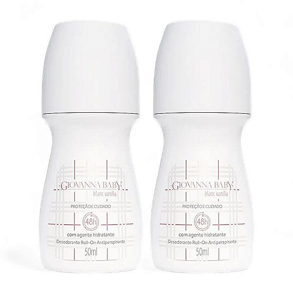 Desodorante Roll-on Blanc Vanilla Giovanna Baby 50ml Cada - 2 Unidades