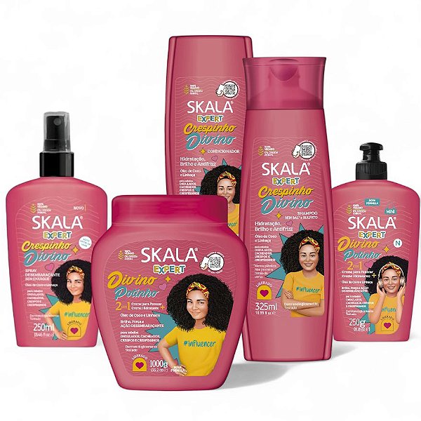 Skala Crespinho Divino Kids Kit Com 5 Itens