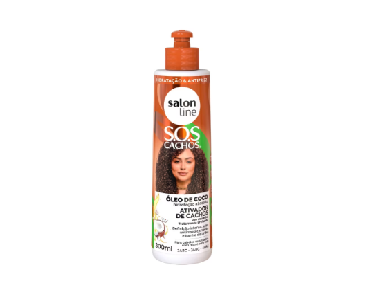 Ativador de Cachos SOS Cachos Óleo de Coco Salon Line 300ml