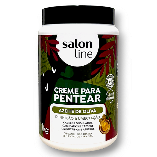 Creme Para Pentear Azeite De Oliva Salon Line 1kg