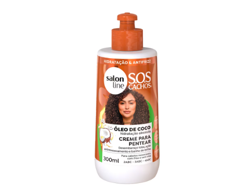 Creme para Pentear S.O.S Cachos Coco Salon line 300ml