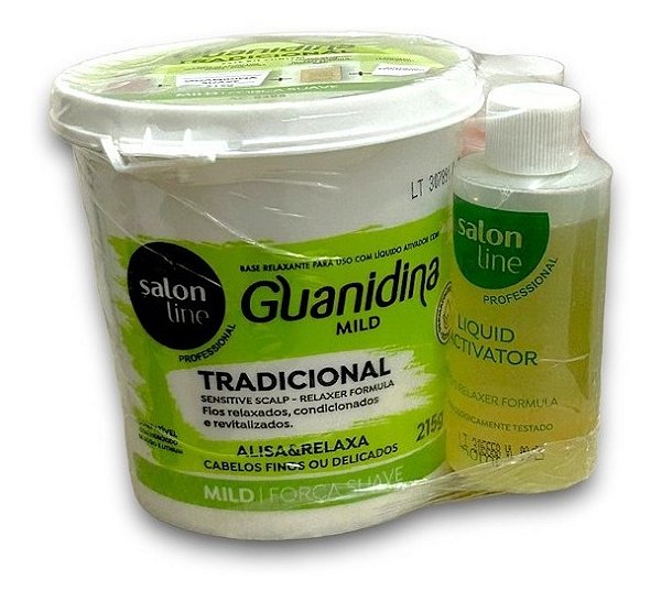 Guanidina Tradicional Mild Alisa E Relaxa Salon Line 215g