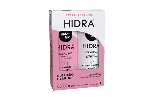 Kit Shampoo E Condicionador Hidra Ceramidas 300ml Salon Line