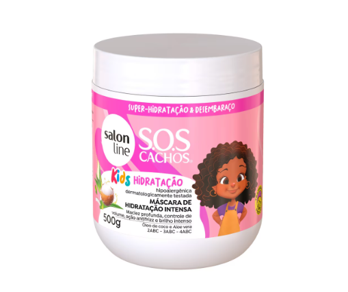 Máscara de hidratação Intensa SOS Cachos Kids Hidratação Salon Line 500g