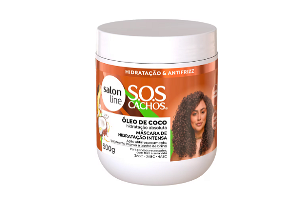 Máscara de hidratação SOS Cachos Coco Tratamento Profundo Salon Line 500g