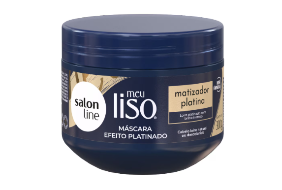 Máscara Meu Liso Matizador Platina Salon Line 300g