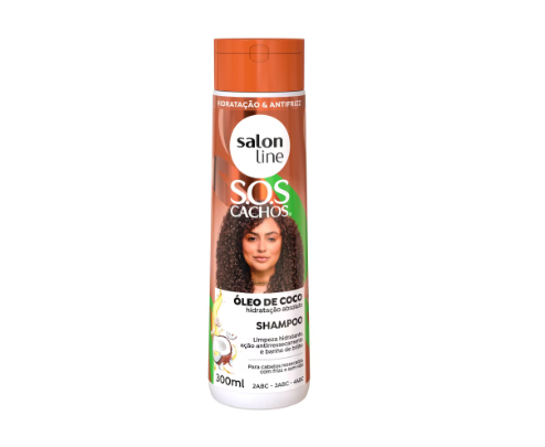 Shampoo SOS.Cachos Coco Tratamento Profundo Salon Line 300ml