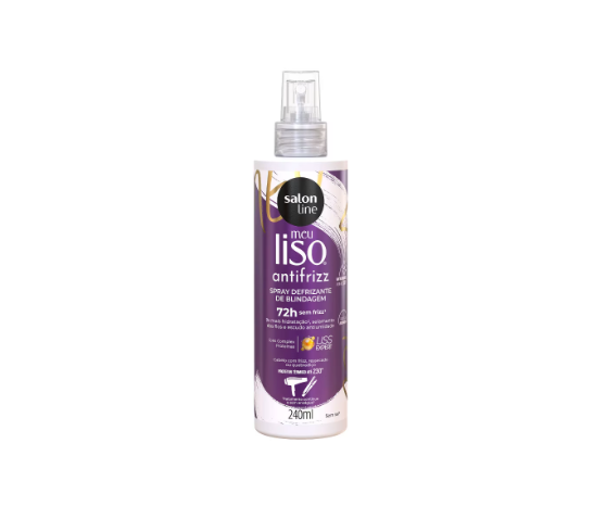 Spray Defrizante Protetor Térmico Meu Liso Antifrizz Salon line 240ml