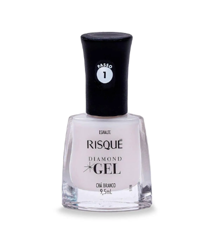 Esmalte Risqué Diamond Gel Chá Branco 9,5ml