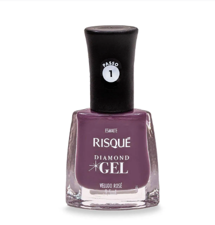 Esmalte Risqué Diamond Gel Veludo Rosé 9,5ml