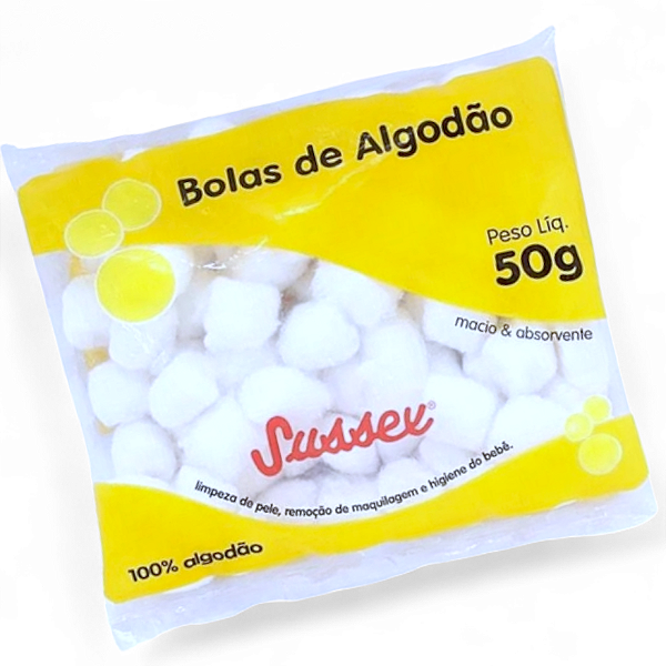 Algodão Bolinha Branca Sussex 50g