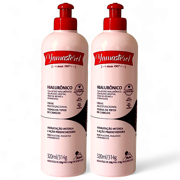 Creme Yamasterol Ácido Hialurônico Multifuncional 320g 2 unidades