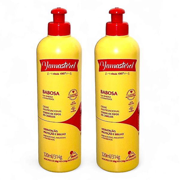 Creme Yamasterol Amarelo Babosa D-pantenol - kit  c/2 Unidades