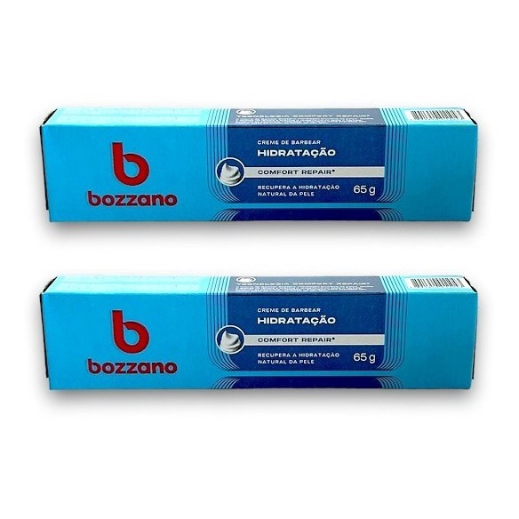 Kit 2x Bozzano Creme de Barbear Hidratação - Proteção e Conforto para um Barbear Perfeito