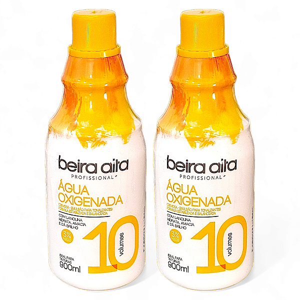 Água Oxigenada Beira Alta 10 Volumes Profissional 900ml - Kit c/ 2 Unidades