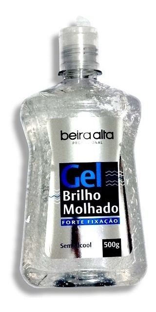 Gel Brilho Molhado Forte Fixação Beira Alta Sem Álcool 500g