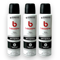 Kit 3x Desodorante Antitranspirante Bozzano Invisible 150ml - Proteção 72h sem Manchas