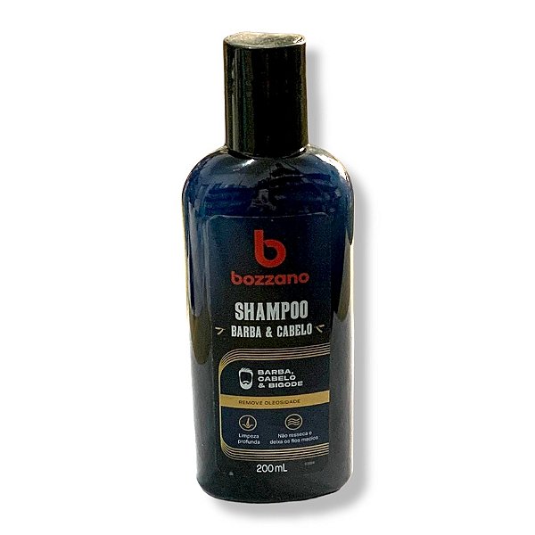 Shampoo Bozzano Barba E Cabelo Remove Oleosidade 200ml