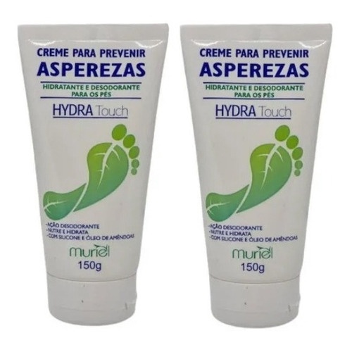 Creme Para Prevenir Asperezas Pés Hidratouch Muriel 2 Unids