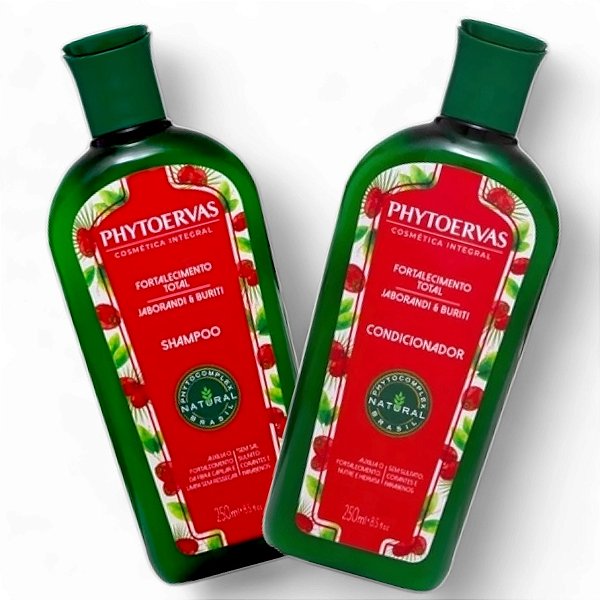 Phytoervas Fortalecimento Total - Kit Shampoo e Cond Jaboarandi Buriti