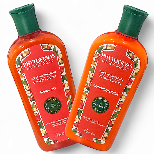 Phytoervas Kit Super Restauração Shampoo 250ml + Cond 250ml Cupuaçu Ucuuba