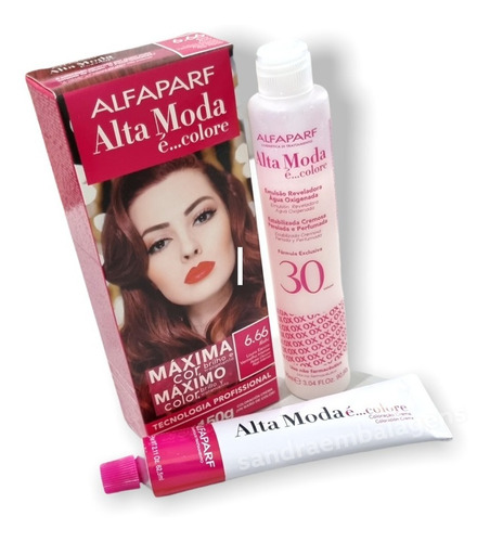 Alta Moda 6.66 Rubi Vermelho Intenso Coloração Creme Alfaparf