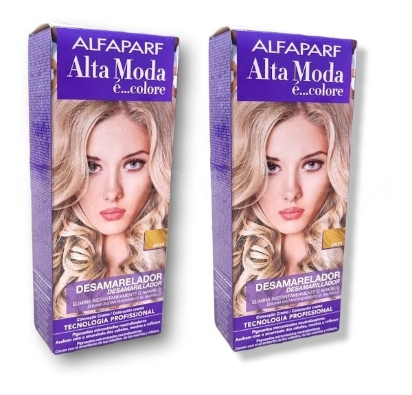 Kit Alta Moda Desamarelador Tratamento Matizador (2 unidades) Alfaparf