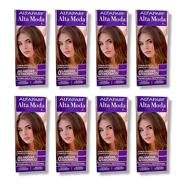 Kit Alta Moda Tonalizante Matizador 0% Amônia (8 Unidades) Alfaparf