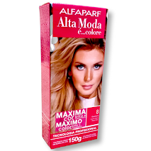 Alta Moda 8.0 Louro Claro Coloração Creme Alfaparf