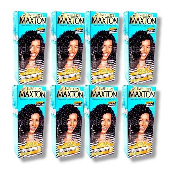 Kit Maxton 1.110 Preto Intenso Profundo Embelleze Tintura Creme (8 unid)