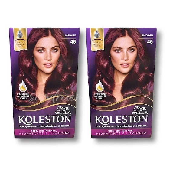 Kit Koleston Coloração Permanente Cor 46 Bergonha  (2 Unidades)