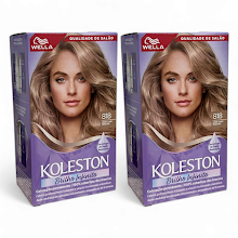 Tinta P/ Cabelo Koleston 818 Louro Claro Perolado - 2 Unidades
