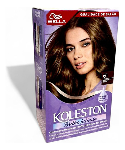 Tinta Para Cabelo Koleston Cor 61 Louro Cinza Escuro