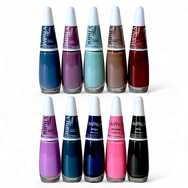 Coleção Impala A Cor da Sua Moda Primeira Edição - 10 Esmaltes